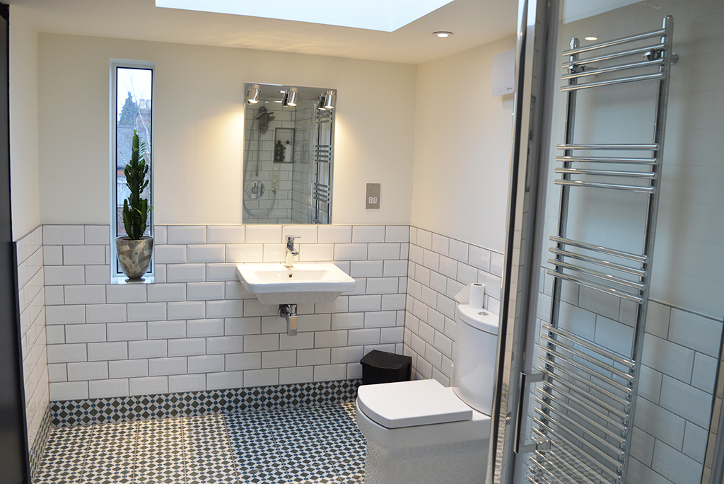 Loft conversion and kitchen extension in Walthamstow - loft bathroom